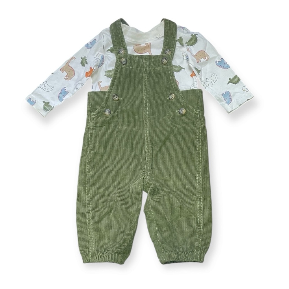 CARTER’S Corduroy Overalls & Long Sleeve Shirt Baby Boy’s size 6M
